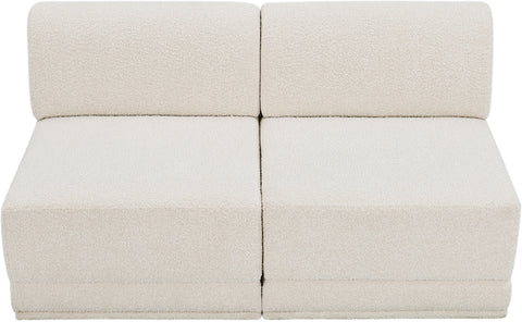Rudy Cream Boucle Fabric Modular Sofa S60