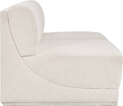 Rudy Cream Boucle Fabric Modular Sofa S60