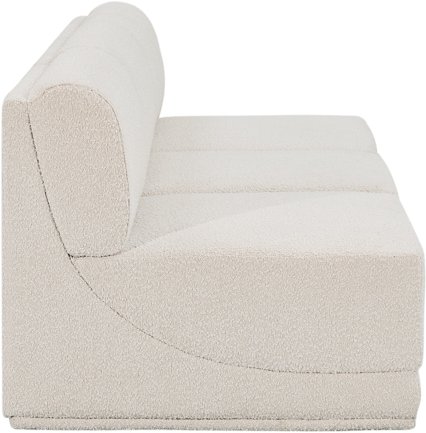 rudy cream boucle fabric modular sofa s90