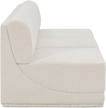 Rudy Cream Boucle Fabric Modular Sofa S90