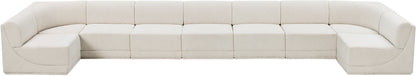 Rudy Cream Boucle Fabric Modular Sectional Sec9A