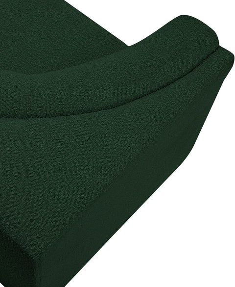 Rudy Green Boucle Fabric Corner Corner