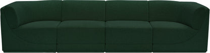 Rudy Green Boucle Fabric Modular Sofa S128