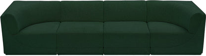 Rudy Green Boucle Fabric Modular Sofa S128