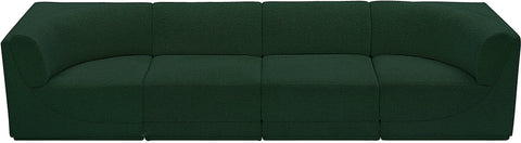 Rudy Green Boucle Fabric Modular Sofa S128