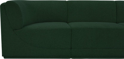 Rudy Green Boucle Fabric Modular Sofa S128