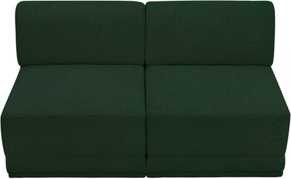 Rudy Green Boucle Fabric Modular Sofa S60