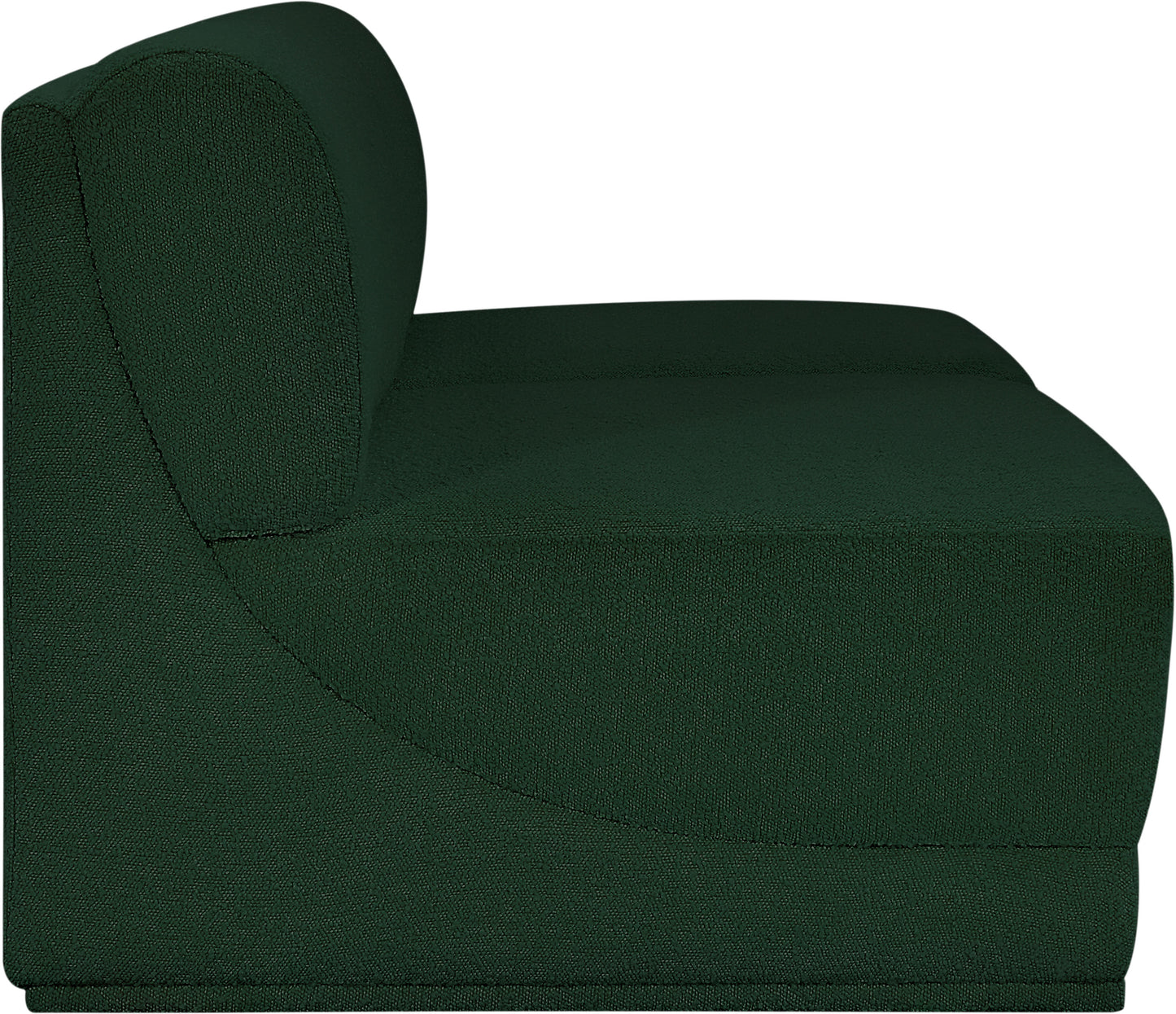 rudy green boucle fabric modular sofa s60