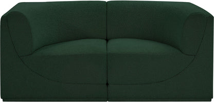 Rudy Green Boucle Fabric Modular Sofa S68