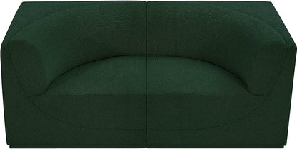 Rudy Green Boucle Fabric Modular Sofa S68