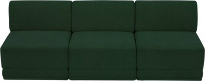 Rudy Green Boucle Fabric Modular Sofa S90