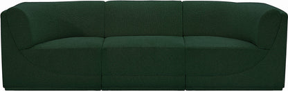 Rudy Green Boucle Fabric Modular Sofa S98