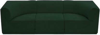 Rudy Green Boucle Fabric Modular Sofa S98