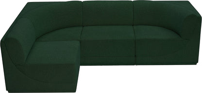 Rudy Green Boucle Fabric Modular Sectional Sec4A