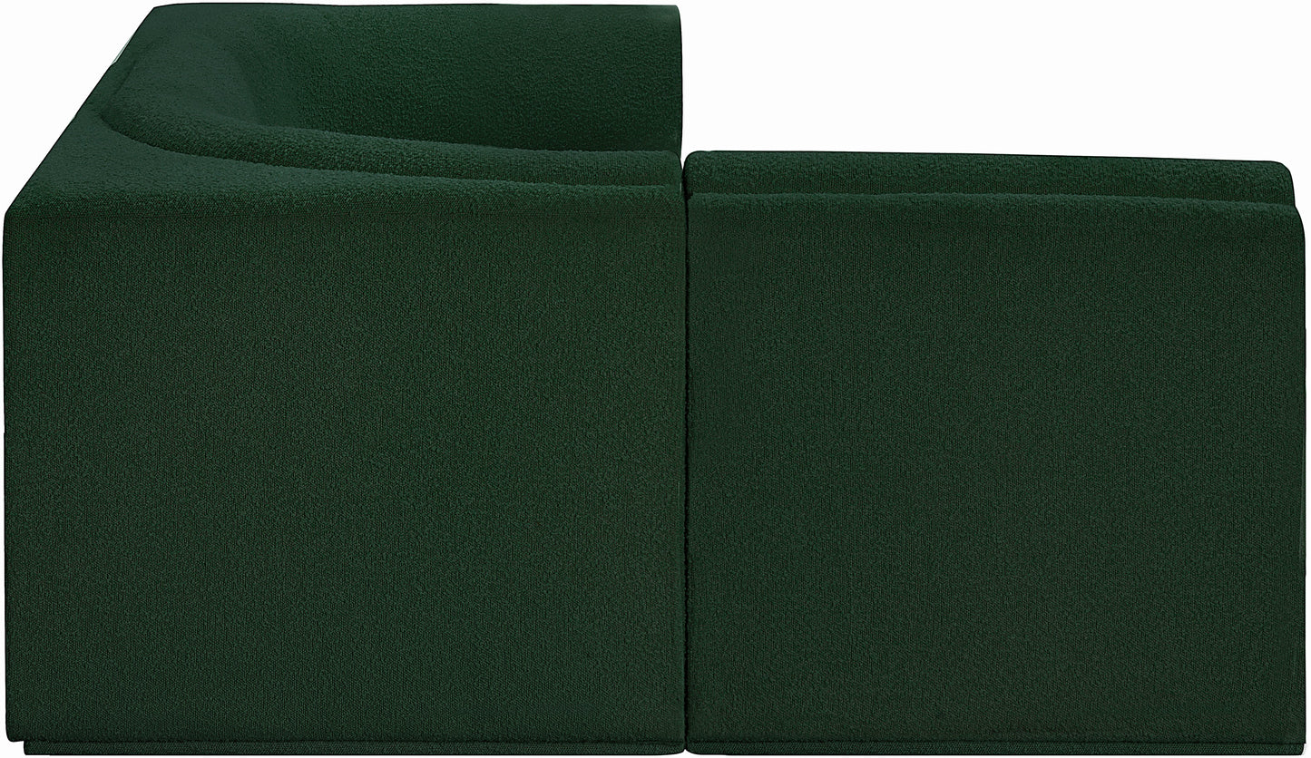 rudy green boucle fabric modular sectional sec4a