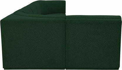 Rudy Green Boucle Fabric Modular Sectional Sec6A