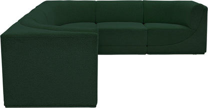 Rudy Green Boucle Fabric Modular Sectional Sec6C