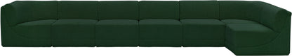 Rudy Green Boucle Fabric Modular Sectional Sec7B