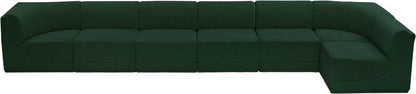 Rudy Green Boucle Fabric Modular Sectional Sec7B