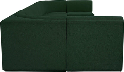 Rudy Green Boucle Fabric Modular Sectional Sec8B