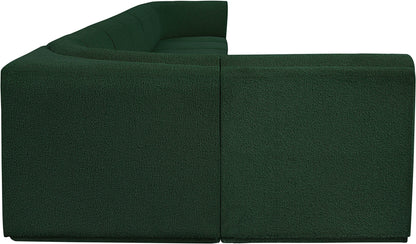 Rudy Green Boucle Fabric Modular Sectional Sec8C