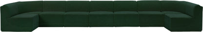 Rudy Green Boucle Fabric Modular Sectional Sec9A