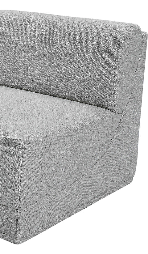 Rudy Grey Boucle Fabric Armless Armless