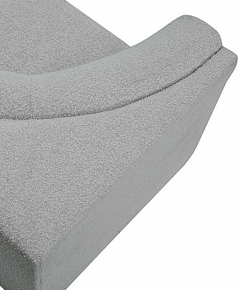 Rudy Grey Boucle Fabric Corner Corner