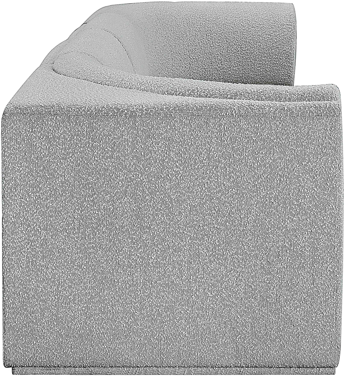 rudy grey boucle fabric modular sofa s128