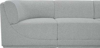 Rudy Grey Boucle Fabric Modular Sofa S128