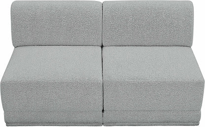 Rudy Grey Boucle Fabric Modular Sofa S60