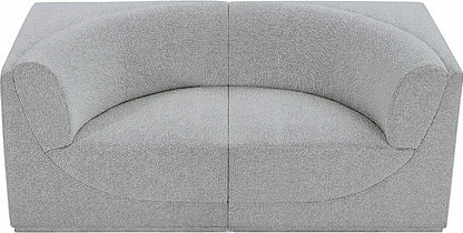 Rudy Grey Boucle Fabric Modular Sofa S68