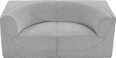 Rudy Grey Boucle Fabric Modular Sofa S68
