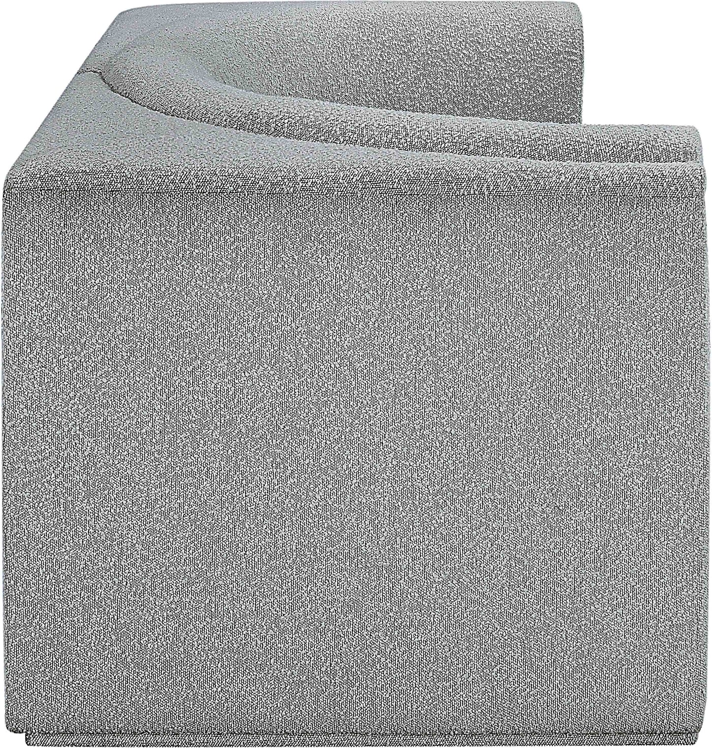 rudy grey boucle fabric modular sofa s68