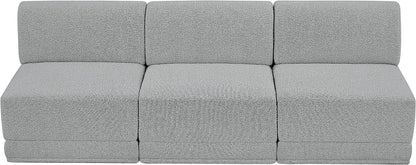 Rudy Grey Boucle Fabric Modular Sofa S90