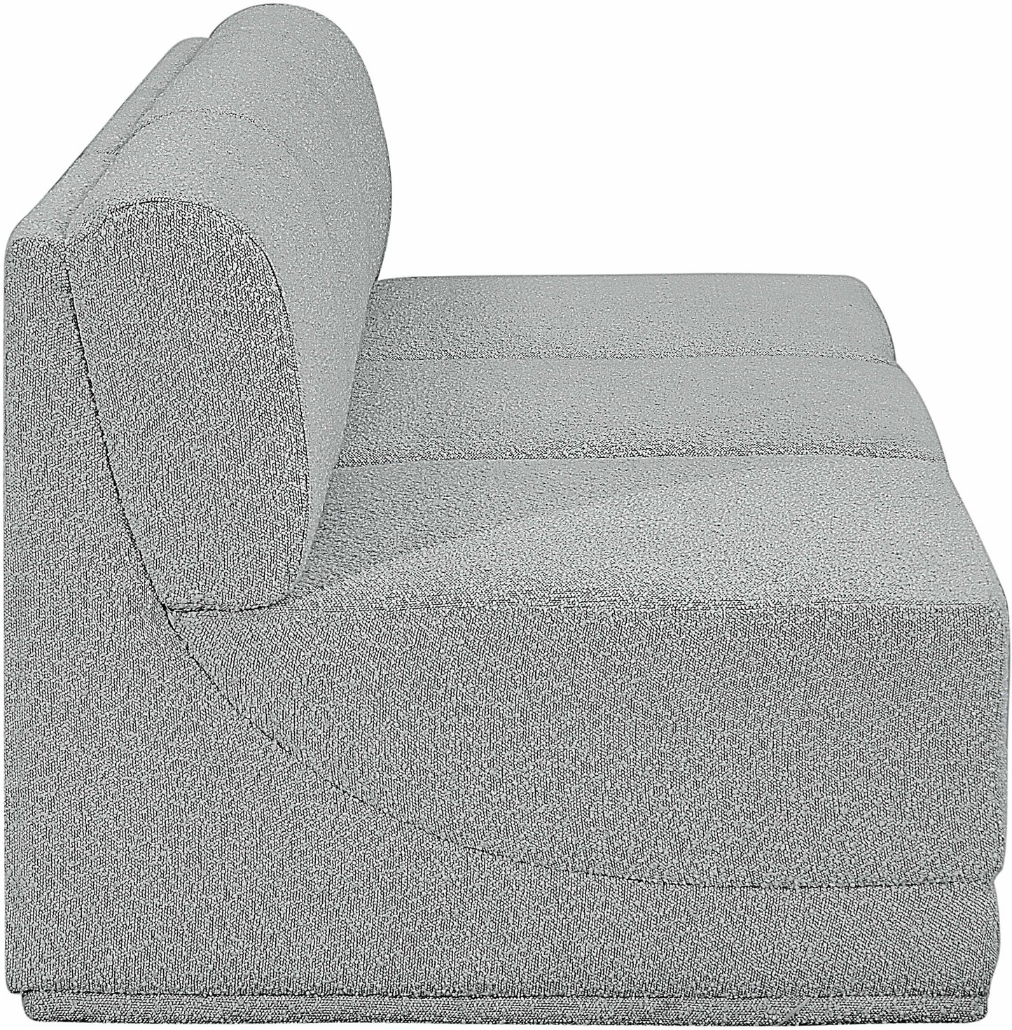 rudy grey boucle fabric modular sofa s90