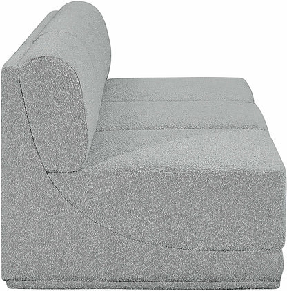 Rudy Grey Boucle Fabric Modular Sofa S90