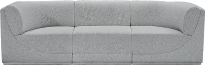 Rudy Grey Boucle Fabric Modular Sofa S98