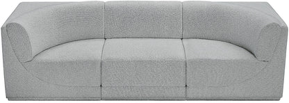 Rudy Grey Boucle Fabric Modular Sofa S98