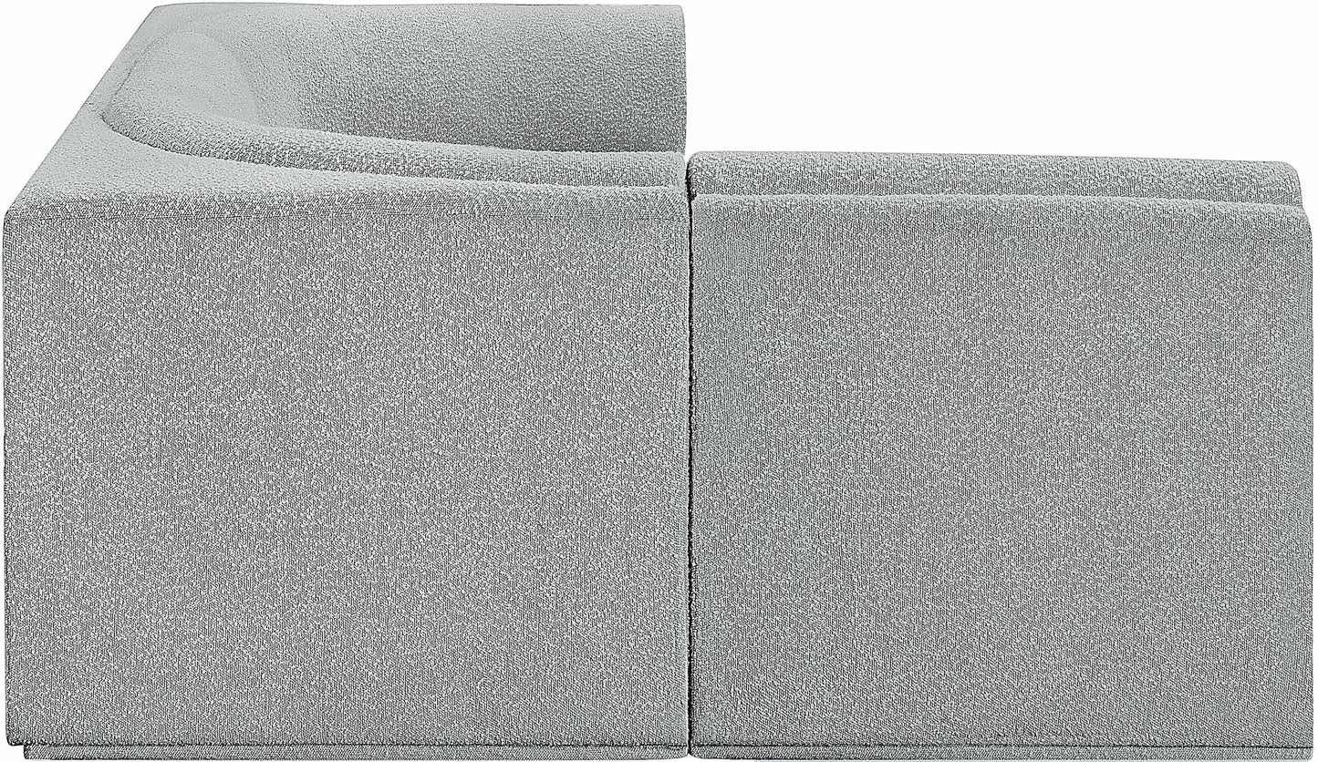 rudy grey boucle fabric modular sectional sec4a