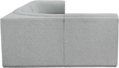 Rudy Grey Boucle Fabric Modular Sectional Sec5A