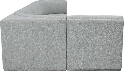 Rudy Grey Boucle Fabric Modular Sectional Sec6A