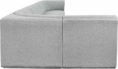 Rudy Grey Boucle Fabric Modular Sectional Sec8C