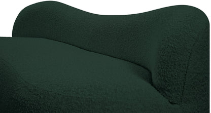 Royce Green Boucle Fabric Bench Green