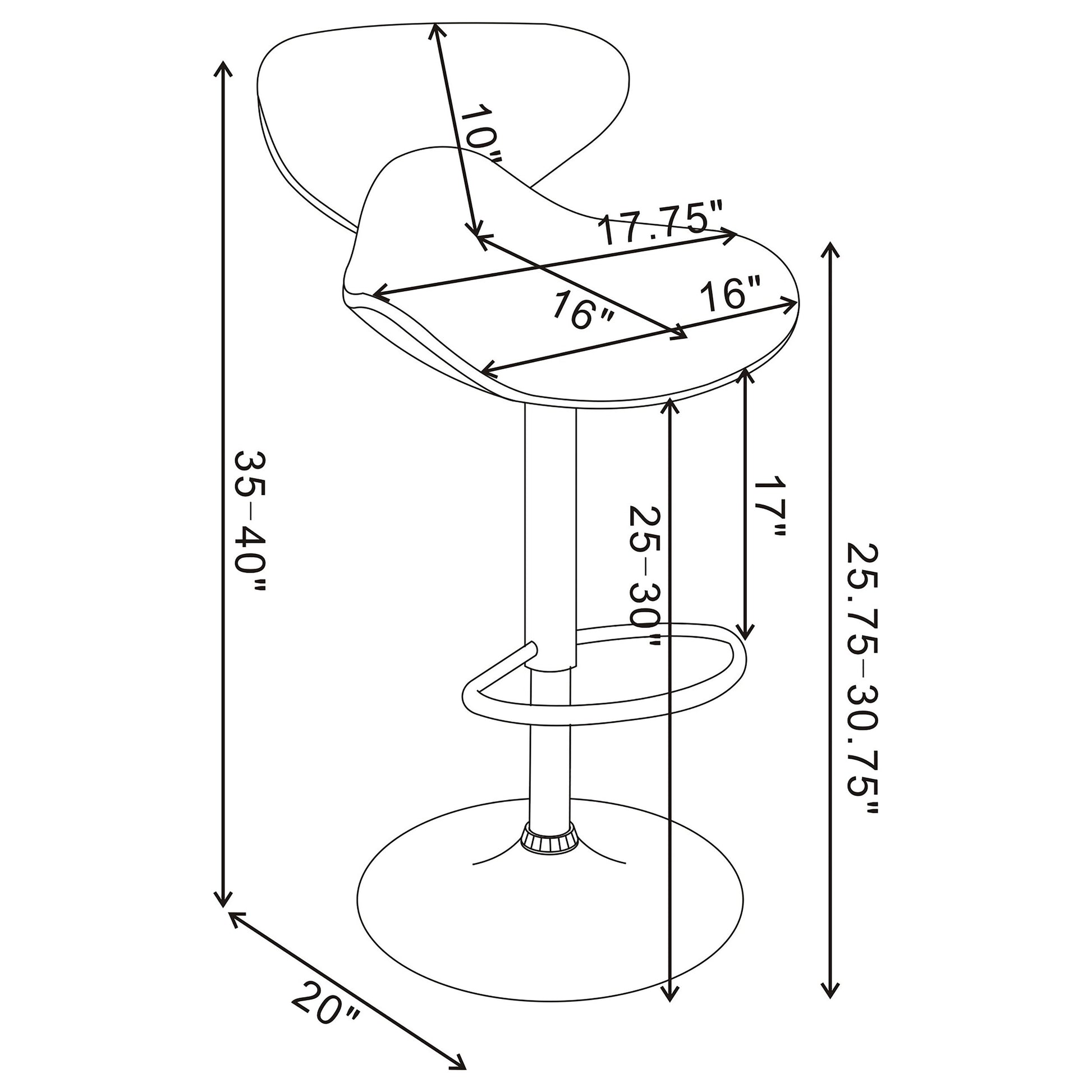 Adjustable Bar Stool