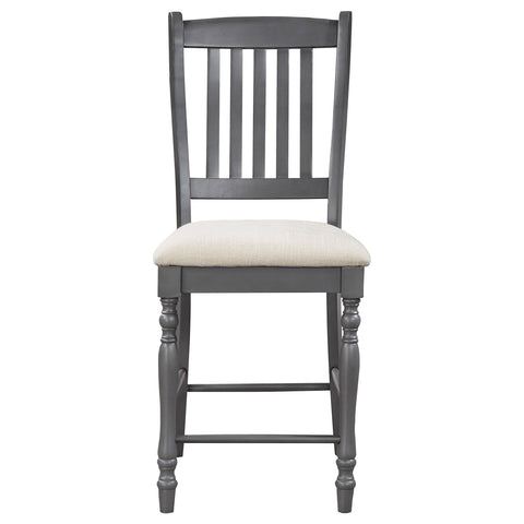 Madia 5-piece Square Counter Height Dining Set GreyGrey