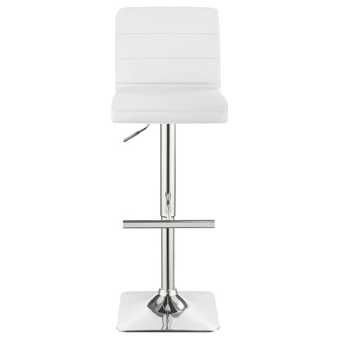 Keystone Upholstered Adjustable Bar Stool White (Set of 2)White