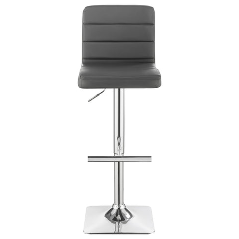 Keystone Upholstered Adjustable Bar Stool Grey (Set of 2)Grey