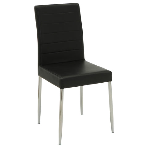 Neil Upholstered Dining Side Chair Black (Set of 4)Black