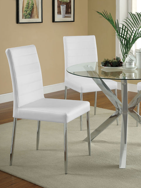 Neil Upholstered Dining Side Chair White (Set of 4)White